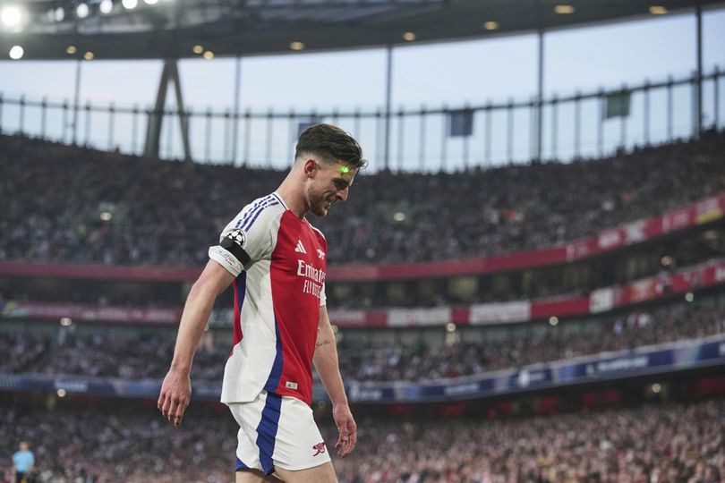 Rapor Pemain Arsenal saat Kalah 0-1 dari PSG: Hanya Declan Rice yang Bersinar?