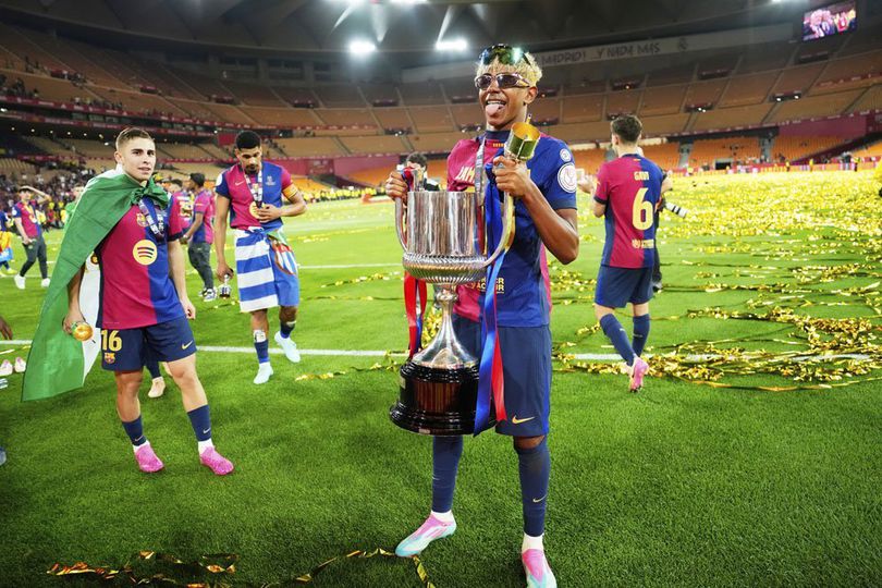 Lamine Yamal di Final Copa del Rey: Rambut Blonde, 2 Kacamata, serta Ejekan buat Real Madrid